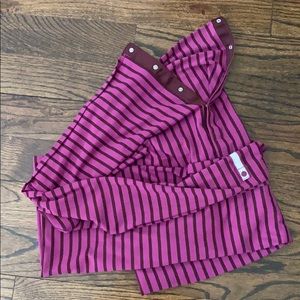 Lululemon vinyasa scarf rulu purple pink stripes